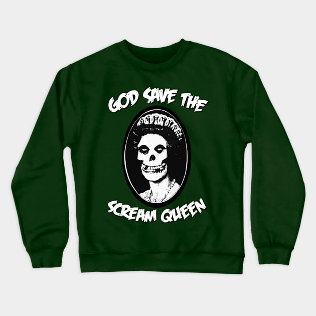 God Save the Screm Queen Crewneck Sweatshirt by ZompireInc